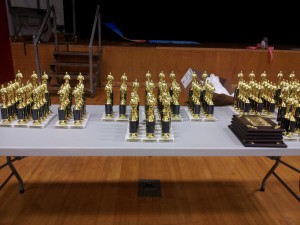 Look at all the trophies!