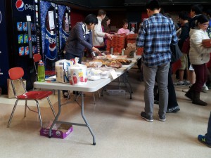 Sweet treats during the competition.
